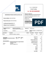Factura: Universidad Técnica Particular de Loja