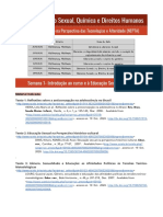 Curso Educação Sexual, Química e Direitos Humanos