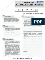 Direito Do Trabalho: Simulado 04 37º Exame de Ordem Unificado