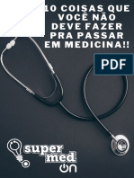 10 Coisas Que Vocã Nã o Deve Fazer Pra Passar em Medicina