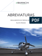 Abreviaturas: Regulamentos de Tráfego Aéreo Piloto Privado