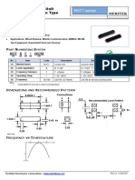 32.768 KHZ Crystal Unit SMD 6.9X1.4X1.3Mm Type: Mxt7 Series