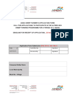 Anda Sheep Farmer - Application Form