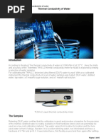 Thermal Conductivity of Water