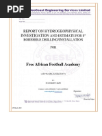 Free African Football Academy Sitting Report and 8 BH Drilling Estimate