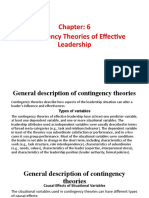 Contingency Theories of Effective Leadership