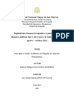 Seguimiento Farmacoterapéutico A Pacientes Con Diabetes Mellitus Tipo 2 Del Centro de Salud I-4 Nauta, Agosto - Octubre 2021