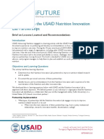 Usaid An Nutrition Innovation Lab Partnerships Brief