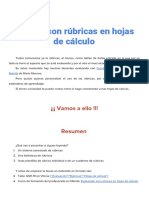 Evaluar Con Rúbricas en Hojas de Cálculo