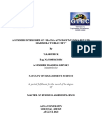 A Summer Internship at "Magna Automotive India PVT LTD Mahindra World City" by T.Karthick Reg. No.510821631026 A Summer Training Report