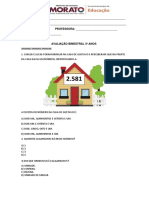 Avaliação Bimestral Matemática 3º Ano