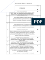 Estudiantes: Observaciones Área de Filosofía