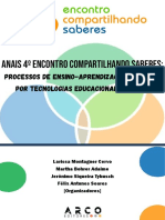 Anais 4º Encontro Compartilhando Saberes:: Processos de Ensino-Aprendizagem Mediados Por Tecnologias Educacionais em Rede