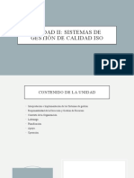 Unidad Ii: Sistemas de Gestión de Calidad Iso