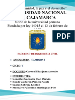 Universidad Nacional de Cajamarca: "Año de La Unidad, La Paz y El Desarrollo"