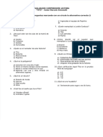 Evaluacion Comprensión Lectora "TITO" - Autor Marcelo Simonetti