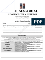 Perfil Sensorial: Adolescentes Y Adultos