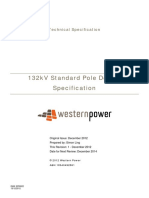 132kV Standard Pole Design Specification