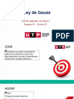 Ley de Gauss: Cálculo Aplicado A La Física 2 Semana 03 - Sesión 02