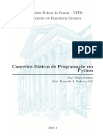 Conceitos Básicos de Programação em Python: Universidade Federal Do Paraná UFPR Departamento de Engenharia Química