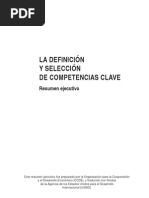 La Definicion y Seleccion de Competencias Clave Resumen Ejecutivo OCDE