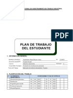 Plan de Trabajo Del Estudiante