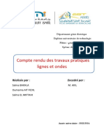 Compte Rendu Lignes Et Ondes