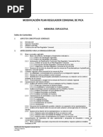 Modificación Plan Regulador Comunal de Pica: I. Memoria Explicativa