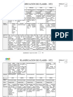 Planificación de Clases - Nt2: Seman A 14