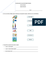 Evaluacion Primer Periodo Ingles 3