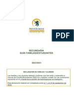 Secundaria Guía Familias/Estudiantes: Declaración de Familias Y Alumnos