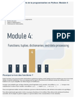 Éléments Essentiels de La Programmation en Python: Module 4: Dans Ce Module, Vous Découvrirez