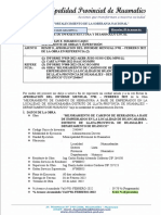 Informe #056 Aprobación Del Informe Mensual de N°01-Febrero 2022