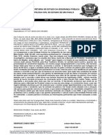 Nº Inquérito: Ano: Delegacia:: Secretaria de Estado Da Segurança Pública Polícia Civil Do Estado de São Paulo