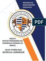 4 - Ensayo de Investigación Aplicada - Lectura Nuevos Paradigmas Del Desarrollo Regional en México.