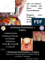 Carielogia Teoria Clase 21 Restauraciones Esteticas Anteriores y Posteriores Clase V