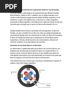 Principio de Funcionamiento de Un Generador Eléctrico: Ley de Faraday