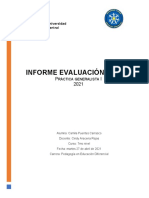 Informe Evaluación Inicial: Ráctica Generalista