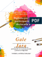 Diplomas Concurso de Artes 2022