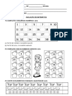 Avaliação de Matemática-1º Bim