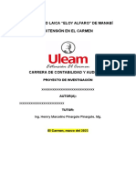 ESTRUCTURA DEL CAPÍTULO I, II y III