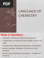 Language of Chemistry