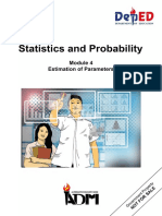 Signed Off - Statistics and Probability11 - q2 - m4 - Estimation of Parameters - v3