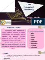 Module-I, Core Concepts of Marketing