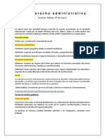 Guía Derecho Administrativo: Examen: Martes, 07 de Marzo