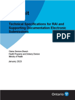 Esubmit: Technical Specifications For Rai and Supporting Documentation Electronic Submissions