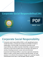 Corporate Social Responsibility (CSR) : Utkarsh Aryan 20BBA005 BBA (6 Sem)