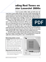 HP 2600n Laser Scanner Mirror Cleaning