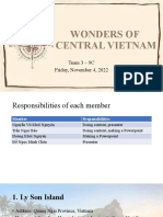 Wonders of Central Vietnam: Team 3 - 9C Friday, November 4, 2022