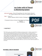 Electric Grass Cutter With Iot Based: Battery Monitoring System